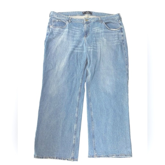 Hollister Denim - Hollister Wide Leg Baggy Vintage Stretch Light Wash Denim Jeans